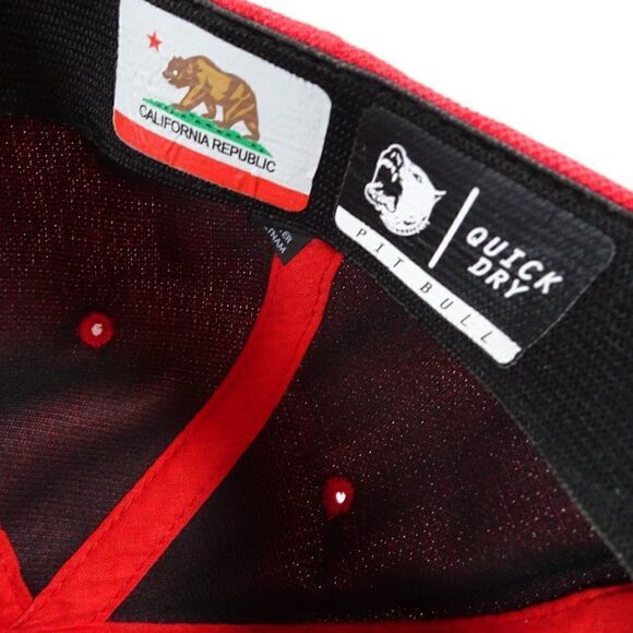 Pit Bull Quick Dry California Republic Red Hat Size S - Picture 6 of 8